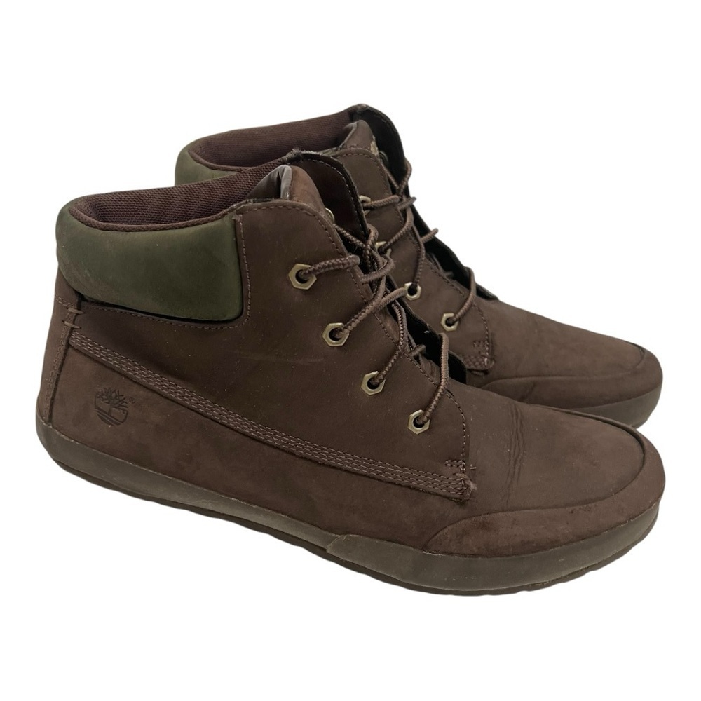 Timberland Brown and Olive Green Ankle Booties